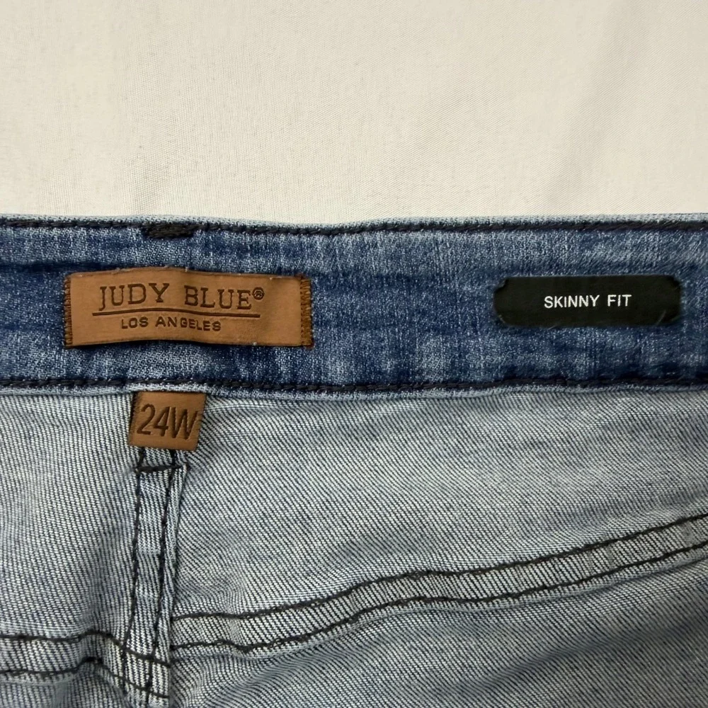 Judy Blue Skinny Fit Jeans Women 24W Blue JB88679 Stretch Denim